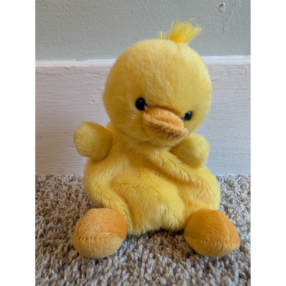 Aurora Palm Pals Chirp Chick Plush Kids 5 in Yellow Duckling Stuffed Animal Toy